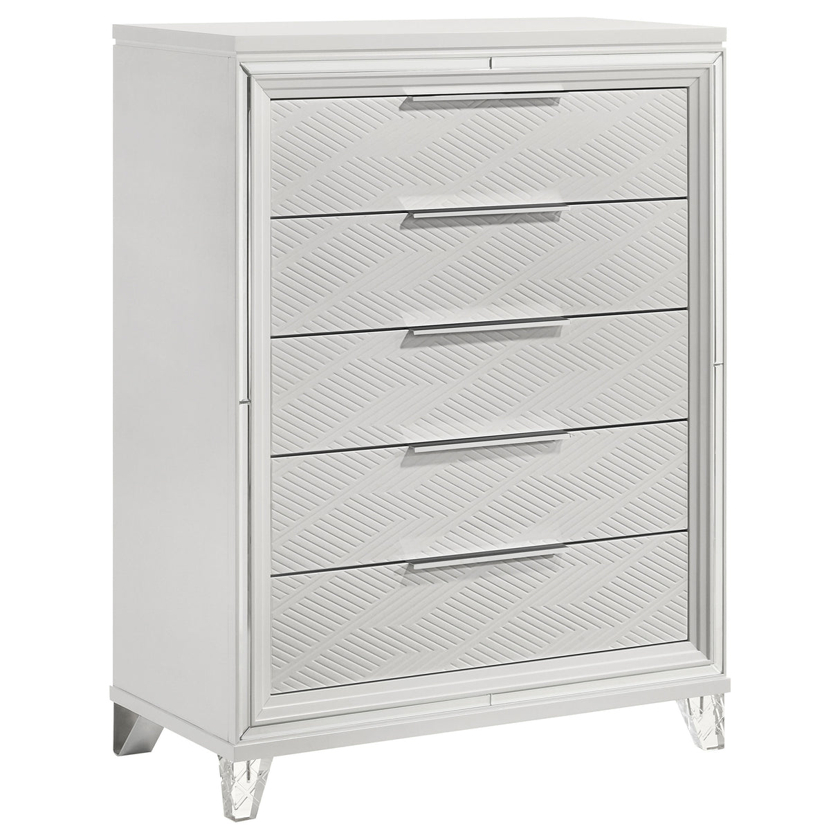 Marmore 5-Drawer Chest of Drawers, White