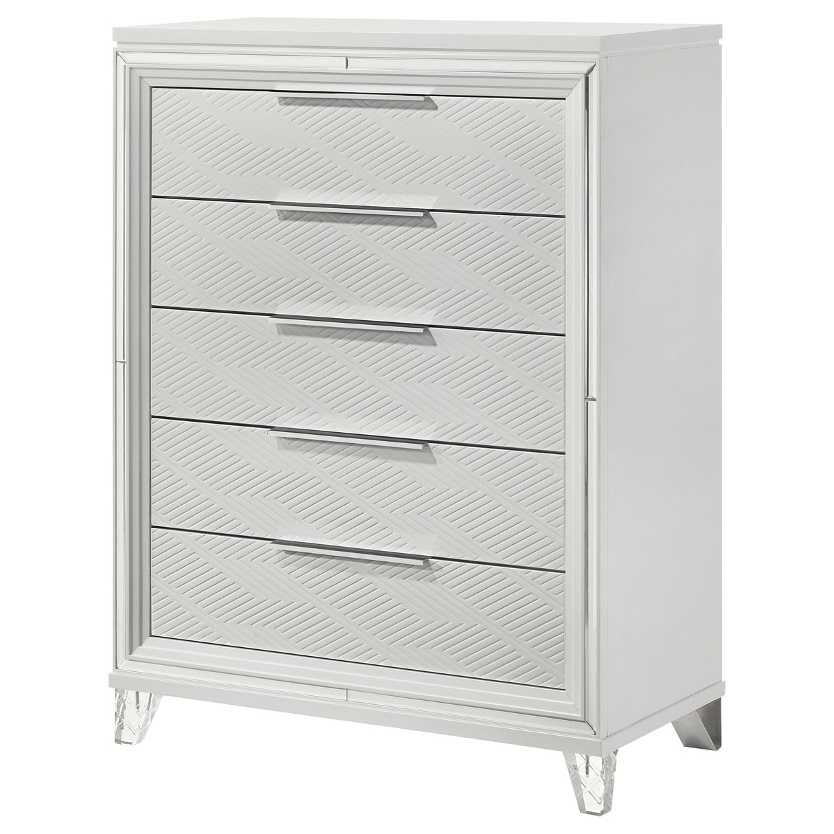 Marmore 5-Drawer Chest of Drawers, White