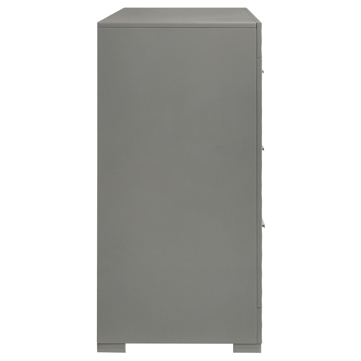 Ives 6-Drawer Dresser Cabinet Grey High Gloss