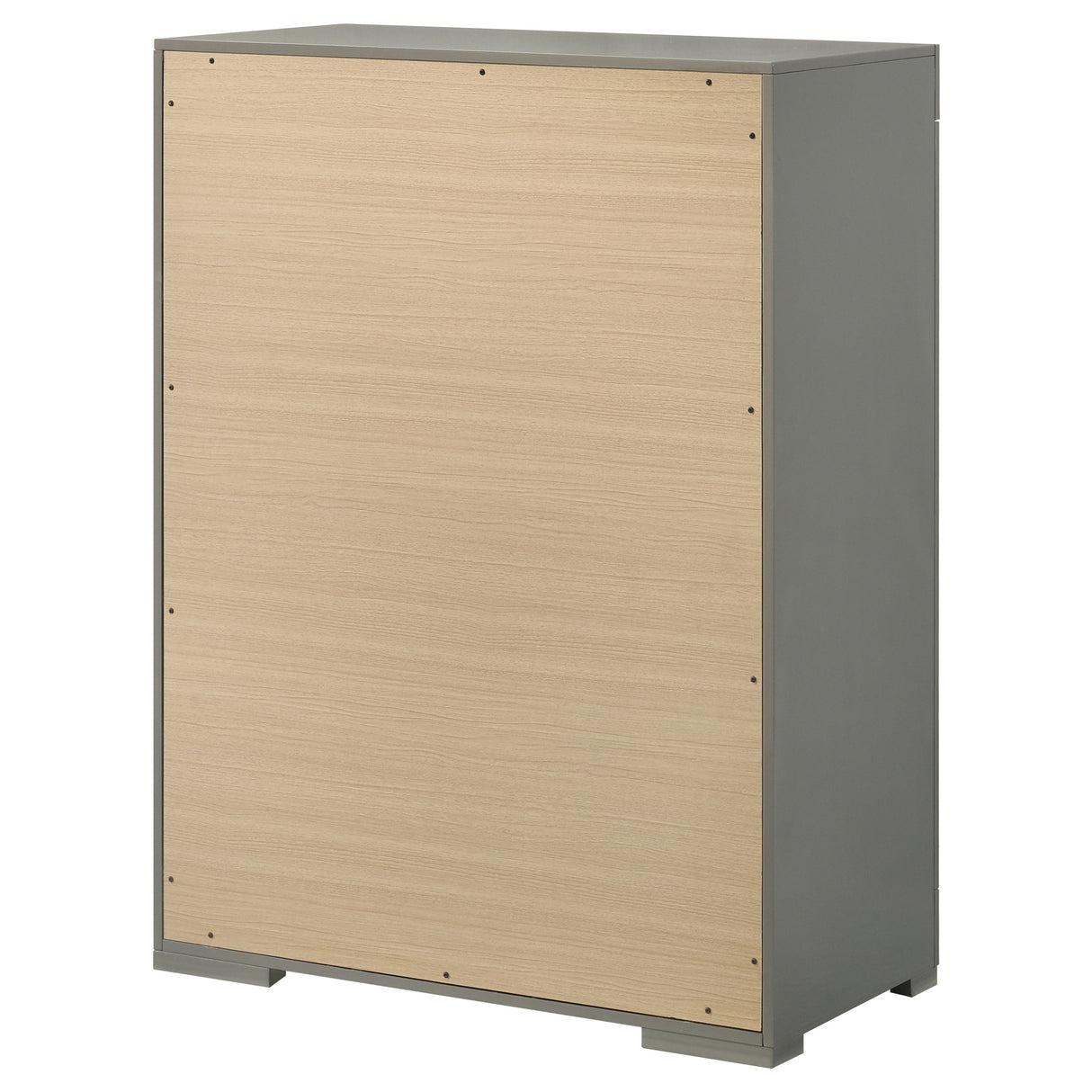 Ives 5-Drawer Chest of Drawers - Grey High Gloss