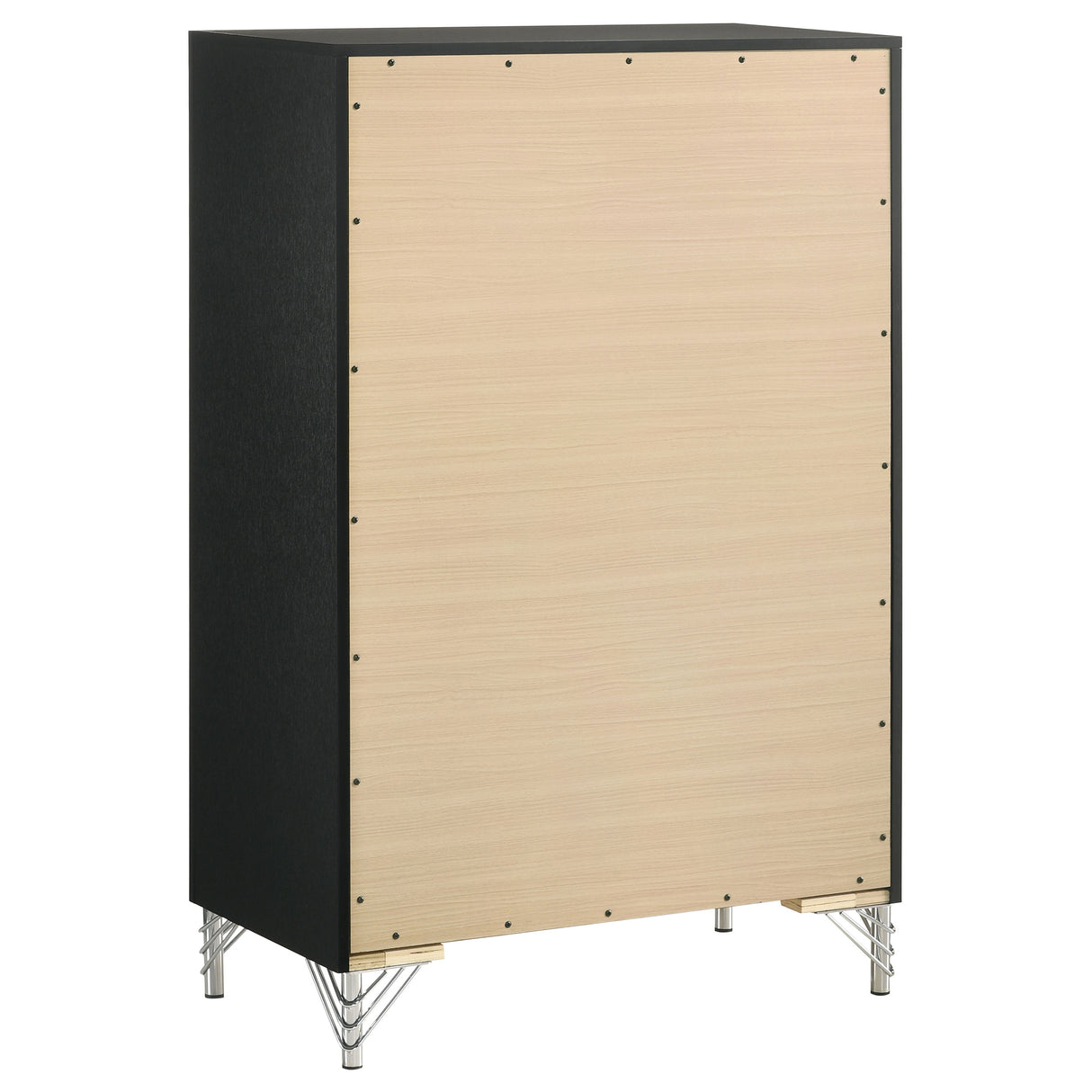 Lucia 5-Drawer Chest of Drawers - Black