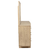 Kailani 9-Drawer Dresser and Mirror in Beige Oak