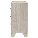 Trenton 6-Drawer Bedroom Dresser in Rustic Cream