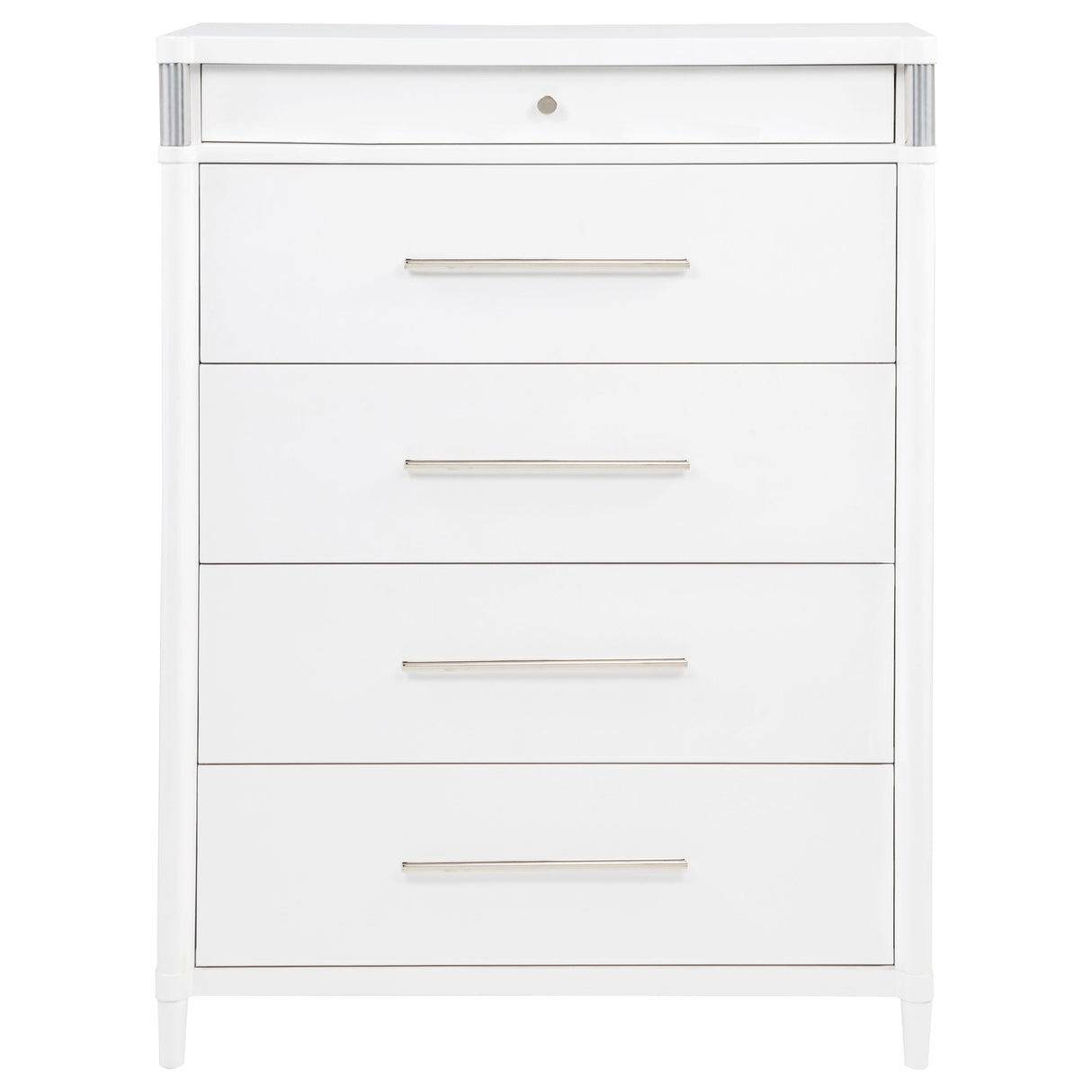 Gracemont 5-Drawer Chest of Drawers in White