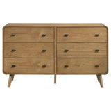 Robyn 6-Drawer Bedroom Dresser Light Ash