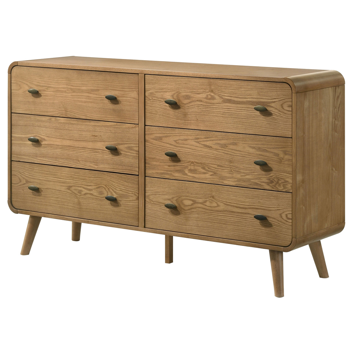 Robyn 6-Drawer Bedroom Dresser Light Ash