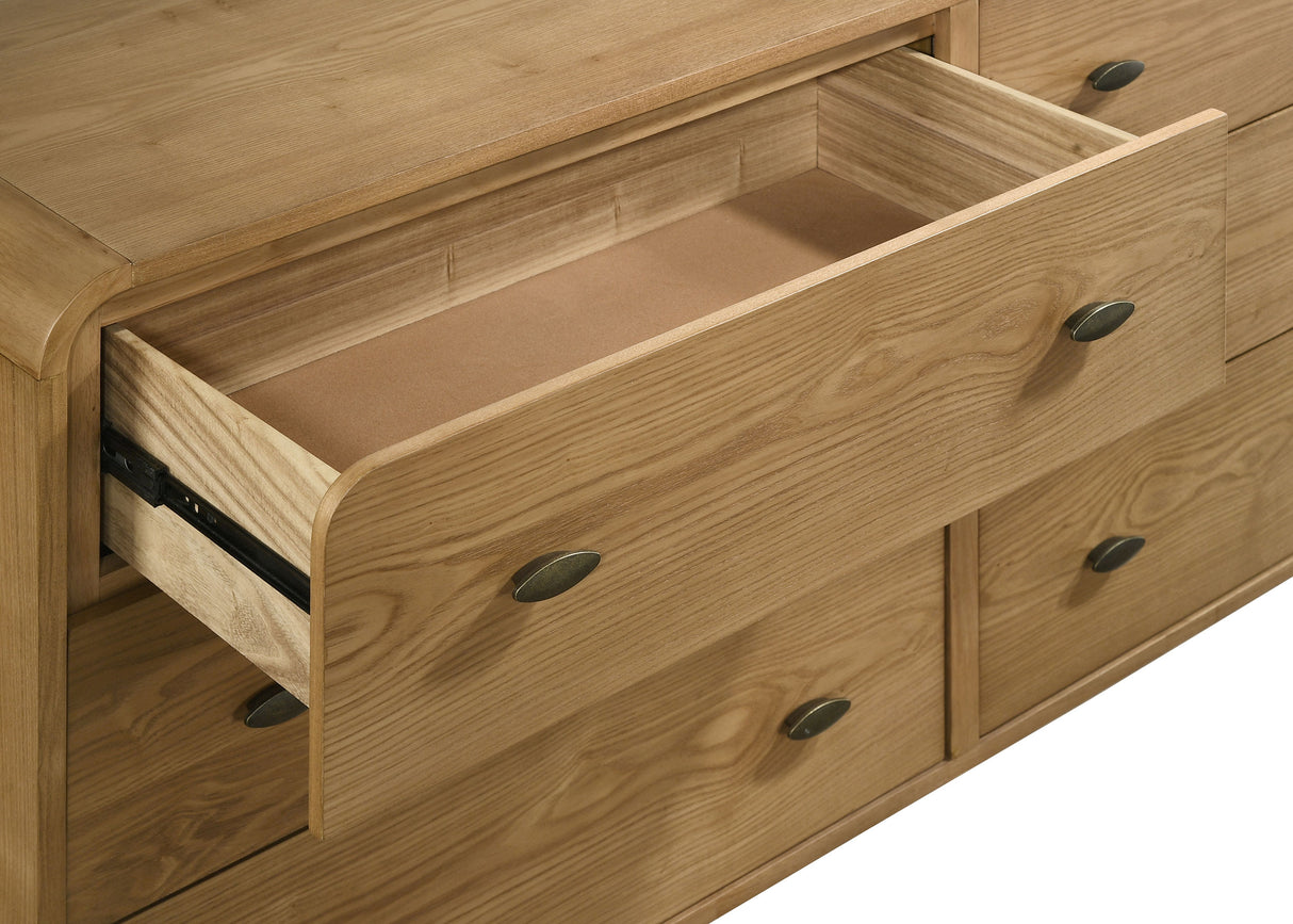 Robyn 6-Drawer Bedroom Dresser Light Ash