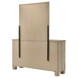 Oakglen 6-Drawer Dresser with Mirror - Weathered Oak