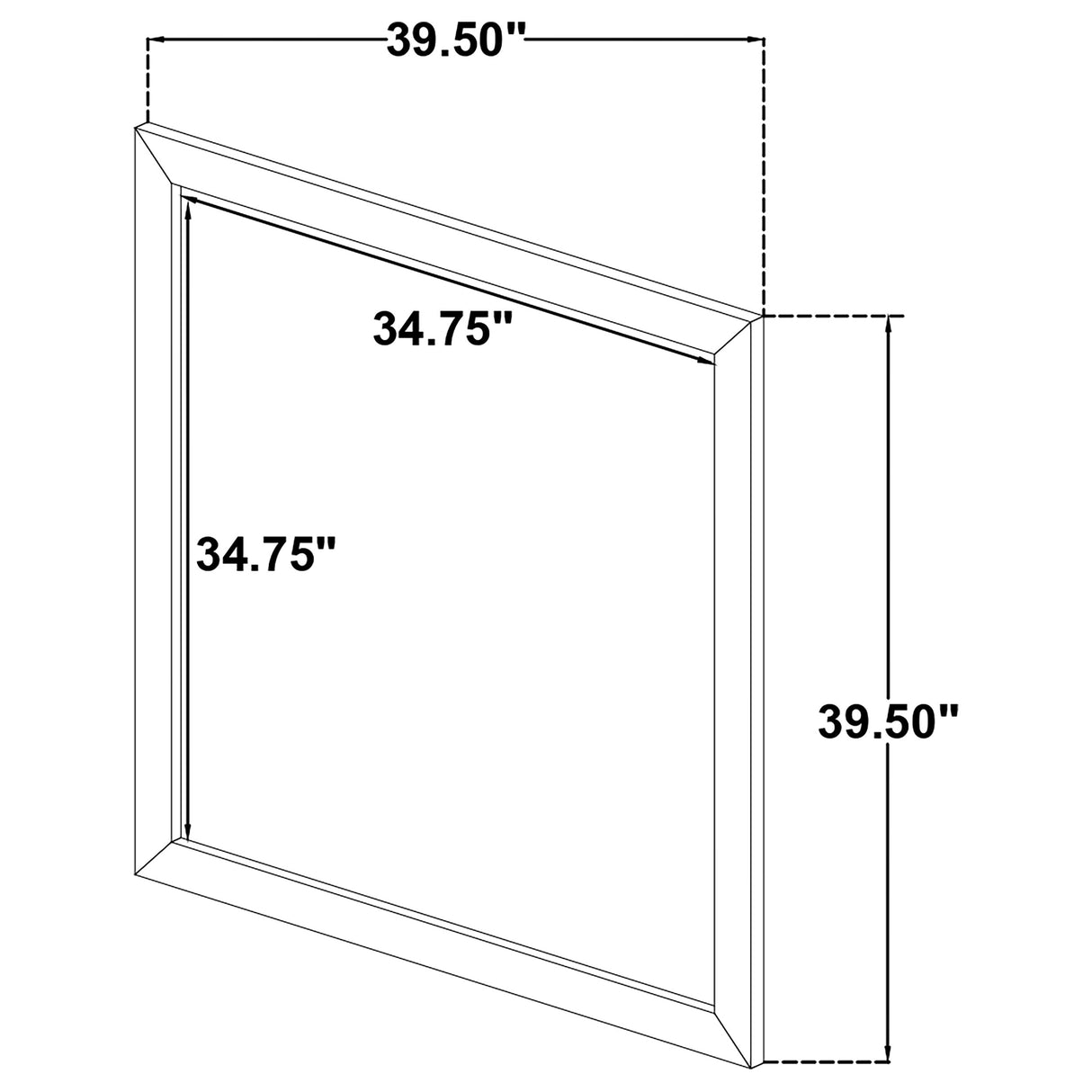 Oakglen Dresser Mirror - Weathered Oak