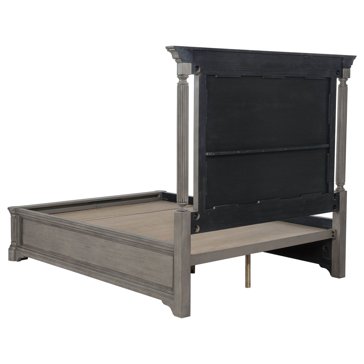 Cresswell Eastern King Upholstered Storage Platform Bed - Weathered Taupe
