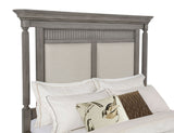 Cresswell Eastern King Upholstered Storage Platform Bed - Weathered Taupe