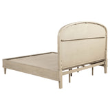 Lucaire Eastern King Upholstered Panel Bed in Sandstone