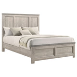 Queen Bed in Grey and Weathered Taupe