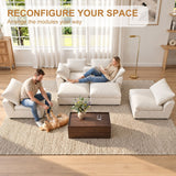Modular Cloud Couch With Storage Console
