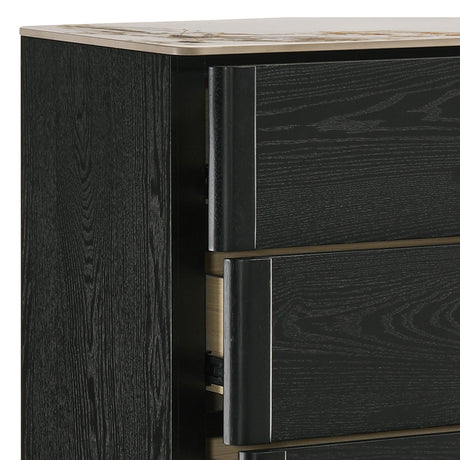 Opel - 5 Drawer Chest - Black