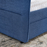 Upholstered Daybed & 2 Drawers
