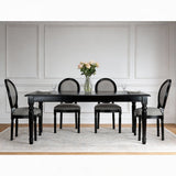 Upholstered & Round Back Dining Chairs (Set of 2)