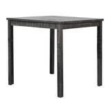 Transitional Counter Dining Set With 4 Tufted Stools