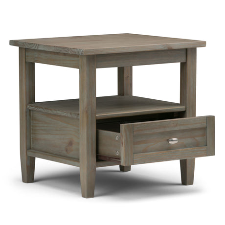 Warm Shaker - End Table - Light Brown