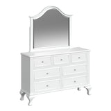 Jesse - 4 Piece Full Panel With Trundle Bedroom Set - White
