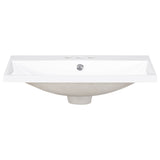Bathroom Vanity Top, Rectangular Undermount Sink With 3 Faucet Holes, 4" Centerset Compatible - White