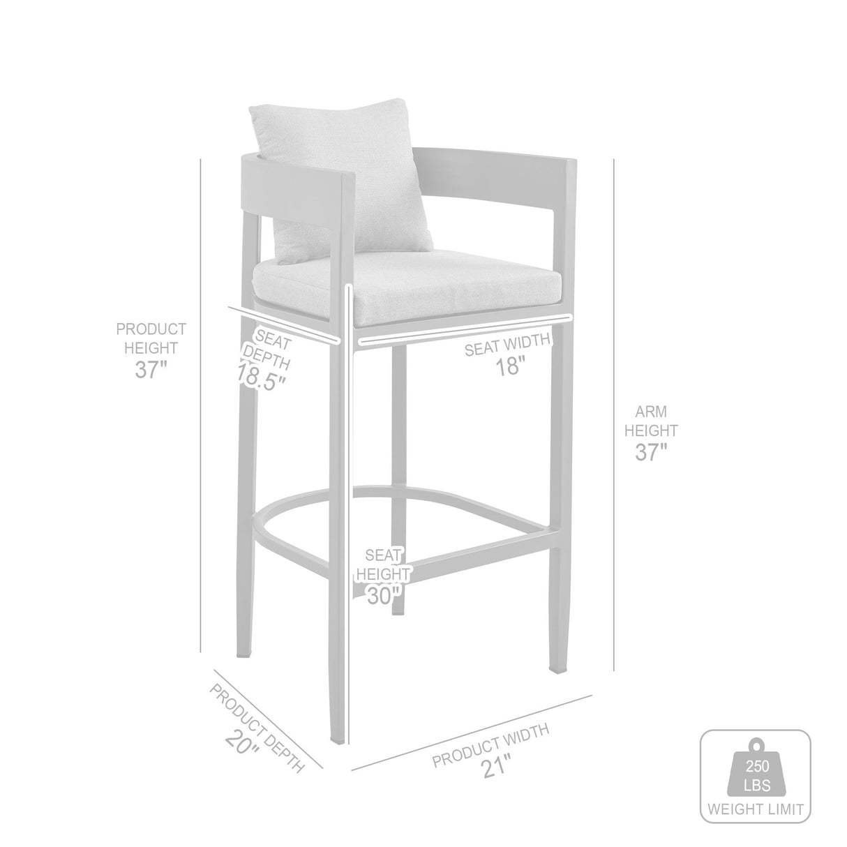 Menorca - Outdoor Patio Bar Stool Set