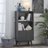 23" Mid - Century Modern Display Cabinet and Bookshelf - Bookcases available at Alpine Outlets in Denver