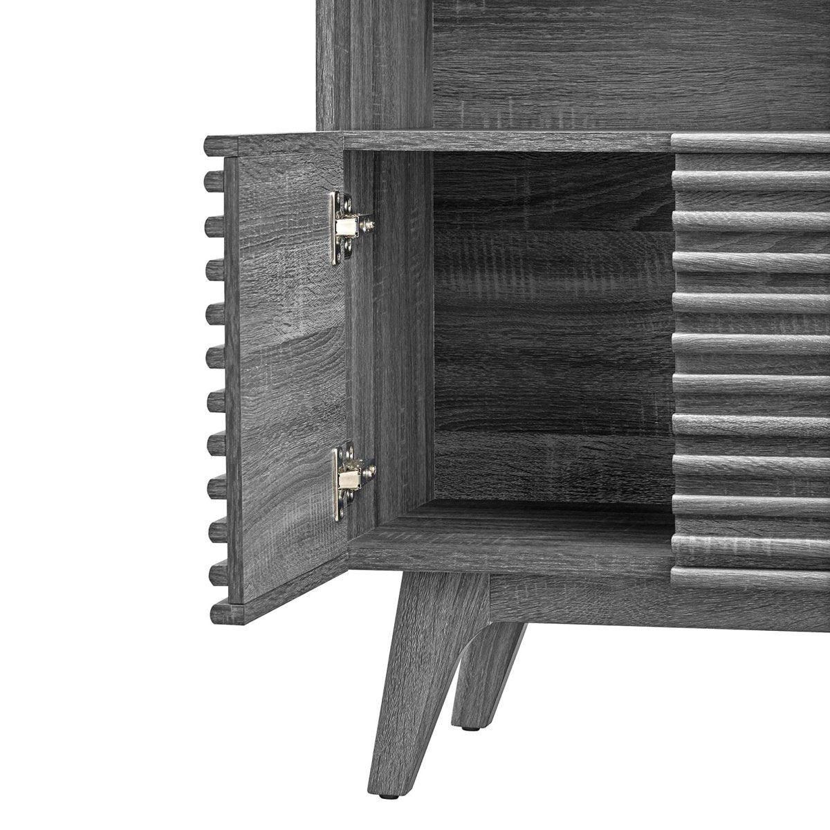 23" Mid - Century Modern Display Cabinet and Bookshelf - Bookcases available at Alpine Outlets in Denver