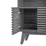 23" Mid - Century Modern Display Cabinet and Bookshelf - Bookcases available at Alpine Outlets in Denver