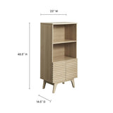 23" Mid - Century Modern Display Cabinet and Bookshelf - Bookcases available at Alpine Outlets in Denver