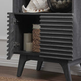 23" Mid - Century Modern Display Cabinet and Bookshelf - Bookcases available at Alpine Outlets in Denver