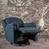 Contemporary Glider Recliner With Swivel Function