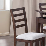 Ladder Back Design Dining Chairs (Set of 2) - Walnut