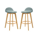 Vera - Upholstered Wood Counter Height Barstool