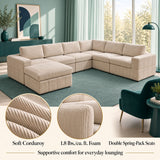 Modular Sectional Sofa, Reversible Set