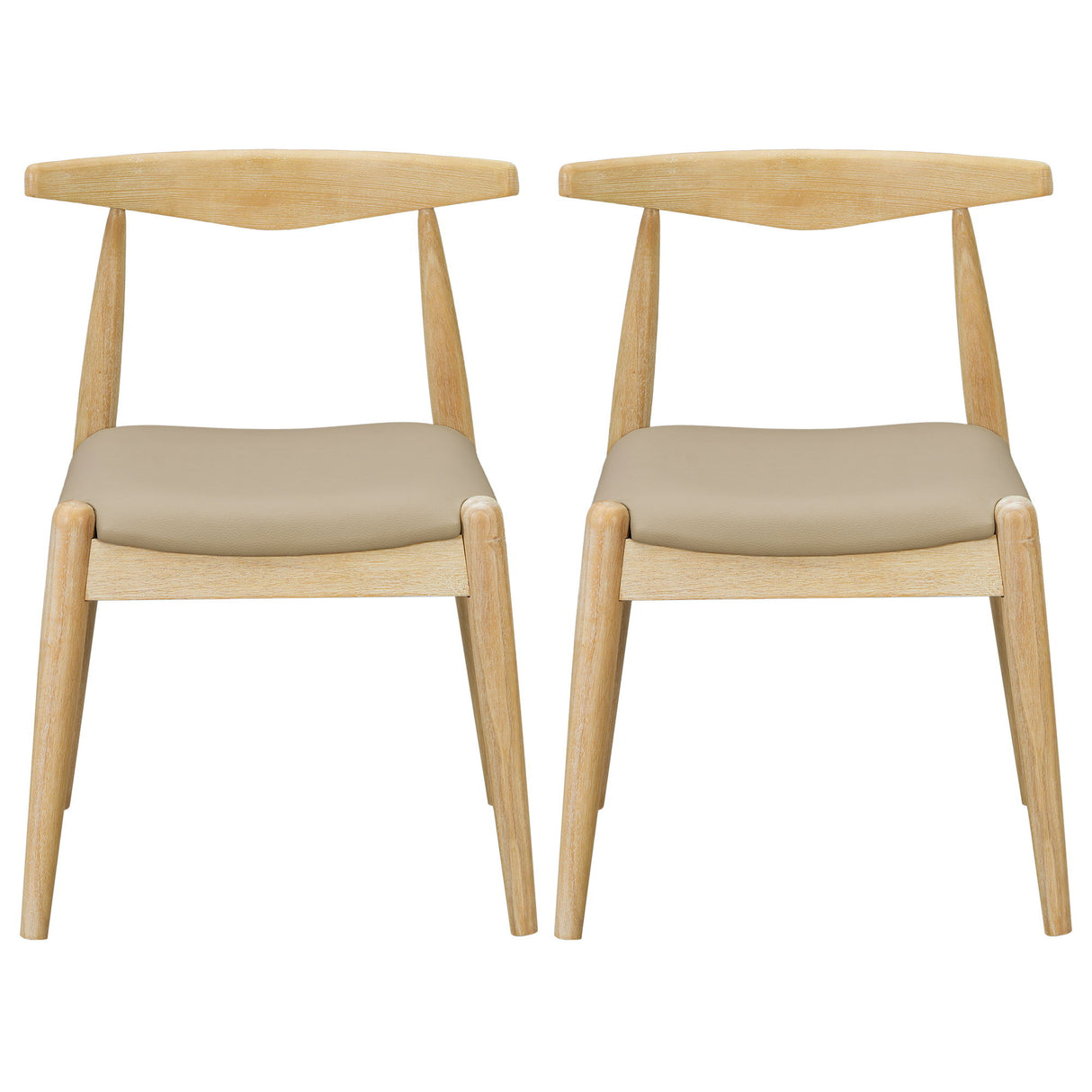 Dining Chairs With Ergonomic Backrest (Set of 2)