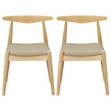 Dining Chairs With Ergonomic Backrest (Set of 2)