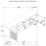 Benson - 2 Door TV Stand With Dual Drawers