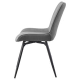 Tufted Swivel Dining Chairs (Set of 2) - Gray
