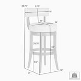Mystic - Swivel Barstool - Brown