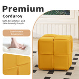 Modern Ottoman Foot Rest With Woven Design