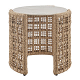 Driftbay - Powder Coated Metal Outdoor Conversation Set With Cushions