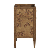 24" Brown Wood Bathroom Vanity Cabinet (Sink Basin Not Included) - Bathroom Fixtures - Alpine Outlets