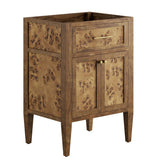 24" Brown Wood Bathroom Vanity Cabinet (Sink Basin Not Included) - Bathroom Fixtures - Alpine Outlets