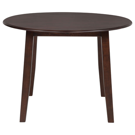 Verety - 5 Piece Round Dining Set With Chairs - Dark Brown