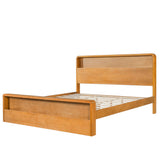 Bed Frame With Dual Open Storage Headboard And Footboard