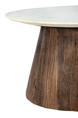 Opal - Coffee Table - Dark Brown / White