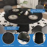 Round Dining Table With Strip Base