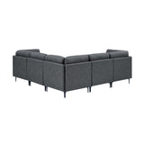 Upholstered Modular Sectional With Tall Legs