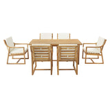 7 Piece Modern Outdoor Dining Set, Patio Furniture